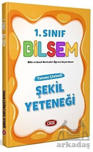 1. Sınıf Bilsem Tamamı Çözümlü Şekil Yeteneği Data Yayınları - Data Yayınları