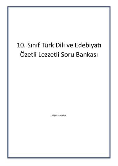 10. Sınıf Türk Dili ve Edebiyatı Özetli Lezzetli Soru Bankası - Editör Yayınevi