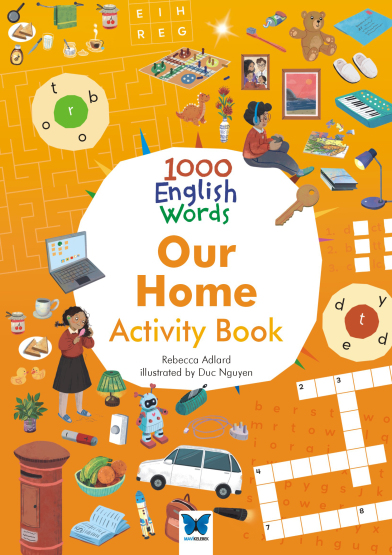 1000 English Words Our Home Activity Book - Mavi Kelebek Yayınları