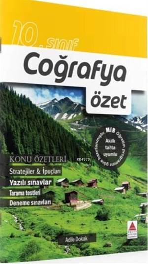 10.Sınıf Coğrafya; Özet - Delta Kültür Yayınevi
