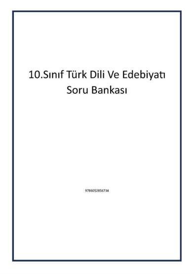 10.Sınıf Türk Dili Ve Edebiyatı Soru Bankası - 1