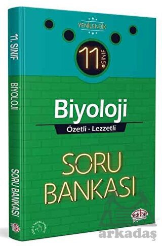 11. Sınıf Biyoloji Özetli Lezzetli Soru Bankası Editör Yayınevi - Editör Yayınevi