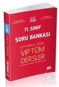 11. Sınıf Eşit Ağırlık - Sözel VIP Tüm Dersler Soru Bankası - Editör Yayınevi