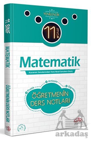 11. Sınıf Matematik Öğretmenin Hızlı Ders Notları - Editör Yayınevi