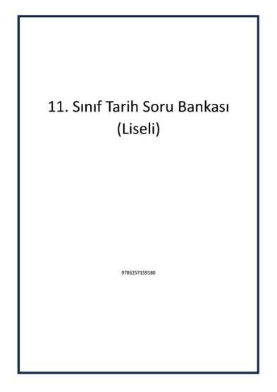 11. Sınıf Tarih Soru Bankası (Liseli) - Pano Yayınları