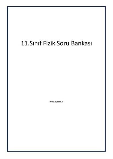 11.Sınıf Fizik Soru Bankası - Tudem Yayınları