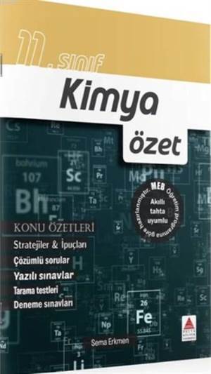 11.Sınıf Kimya; Özet - Delta Kültür Yayınevi