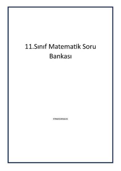 11.Sınıf Matematik Soru Bankası - Tudem Yayınları