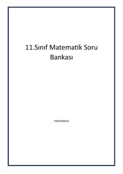 11.Sınıf Matematik Soru Bankası - 1