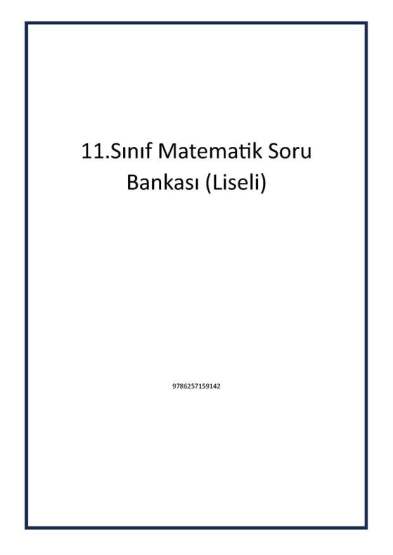 11.Sınıf Matematik Soru Bankası (Liseli) - Pano Yayınları