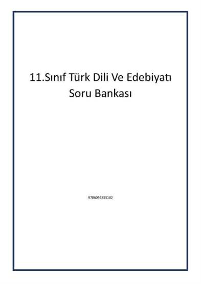 11.Sınıf Türk Dili Ve Edebiyatı Soru Bankası - Tudem Yayınları