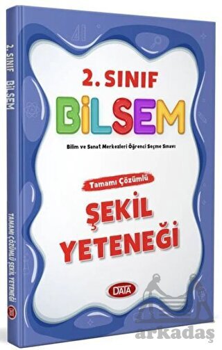 2. Sınıf Bilsem Tamamı Çözümlü Şekil Yeteneği Data Yayınları - Data Yayınları