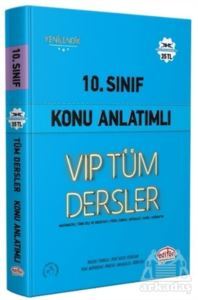 2021 - 10.Sınıf Konu Anlatımlı VIP Tüm Dersler - Editör Yayınevi