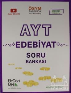2021 AYT Edebiyat Soru Bankası - Üç Dört Beş Yayıncılık