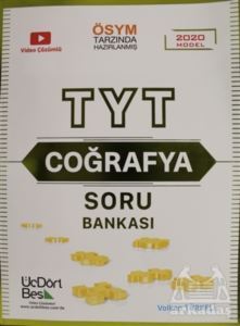2022 TYT Coğrafya Soru Bankası - Üç Dört Beş Yayıncılık