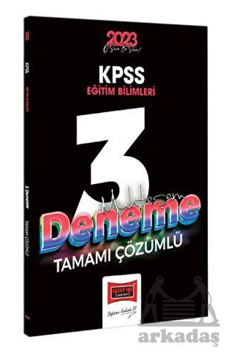 2023 KPSS Eğitim Bilimleri Tamamı Çözümlü Muhteşem 3 Deneme Sınavı Yargı Yayınevi - Yargı Yayınevi