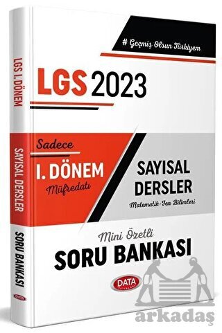 2023 LGS 1. Dönem Sayısal Soru Bankası - Data Yayınları - 1