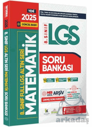 2025 8. Sınıf Full LGS Altın Seri Matematik MEB Çıkmış Soru Bankası Modüler Seti PDF/Video Çözümlü - 1