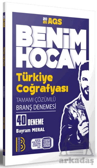 2026 AGS Türkiye Coğrafyası Tamamı Çözümlü 40 Branş Deneme - Benim Hocam Yayınları