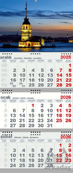 2026 Gemici Takvim - Kız Kulesi - 1