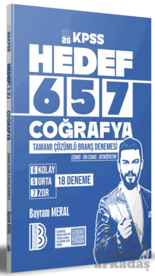 2026 KPSS Coğrafya Tamamı Çözümlü 18 Deneme - Benim Hocam Yayınları