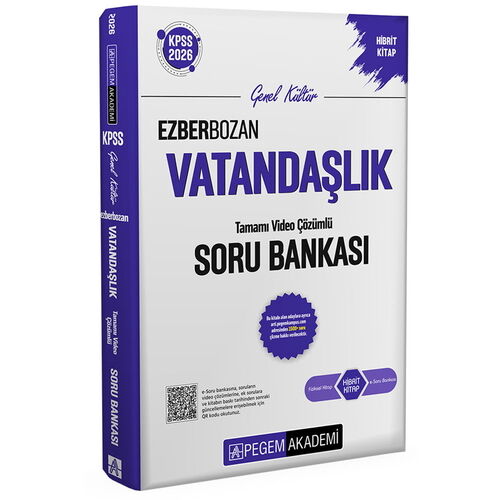 2026 KPSS Genel Yetenek Genel Kültür Ezberbozan Vatandaşlık Tamamı Video Çözümlü Soru Bankası - 1