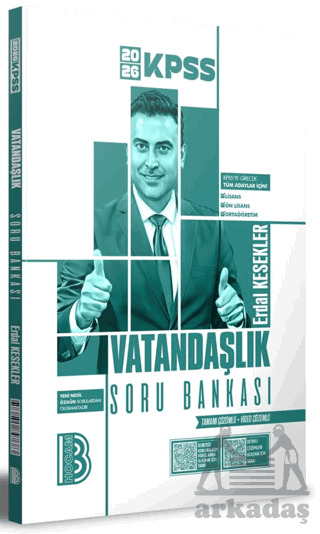 2026 KPSS Vatandaşlık Tamamı Video Çözümlü Soru Bankası - Benim Hocam Yayınları