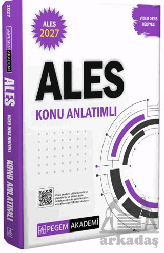 2027 ALES Konu Anlatımlı (Video Ders Hediyeli) - Pegem Akademi Yayıncılık