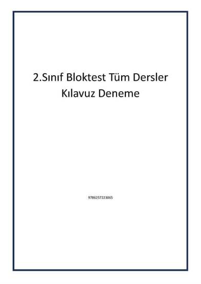 2.Sınıf Bloktest Tüm Dersler Kılavuz Deneme - 1