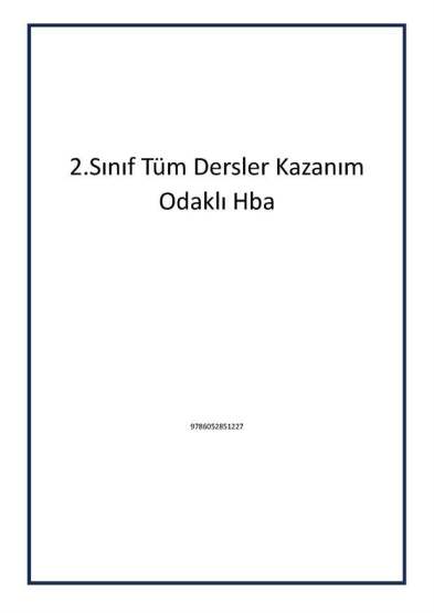 2.Sınıf Tüm Dersler Kazanım Odaklı Hba - 1