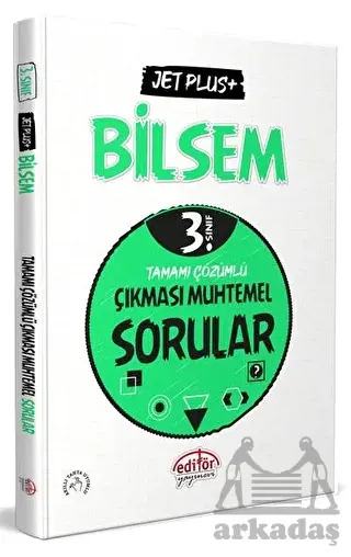 3. Sınıf Bilsem Jet Plus+ Tamamı Çözümlü Çıkması Muhtemel Sorular Editör Yayınevi - Editör Yayınevi