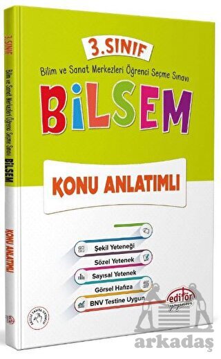 3. Sınıf Bilsem Konu Anlatım Kitabı Editör Yayınevi - Editör Yayınevi