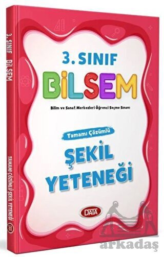 3. Sınıf Bilsem Tamamı Çözümlü Şekil Yeteneği Data Yayınları - Data Yayınları