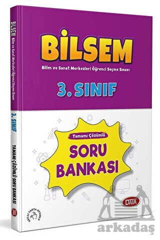 3. Sınıf Bilsem Tamamı Çözümlü Soru Bankası - Data Yayınları
