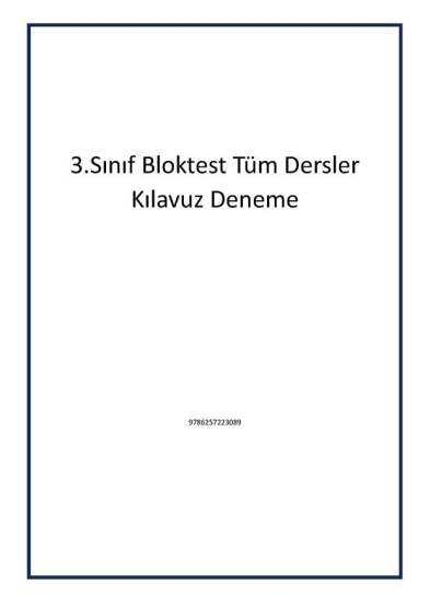3.Sınıf Bloktest Tüm Dersler Kılavuz Deneme - Bloktest Yayınları