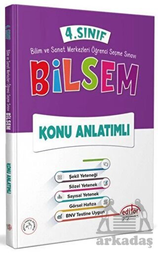 4. Sınıf Bilsem Konu Anlatımlı - Editör Yayınevi - Editör Yayınevi