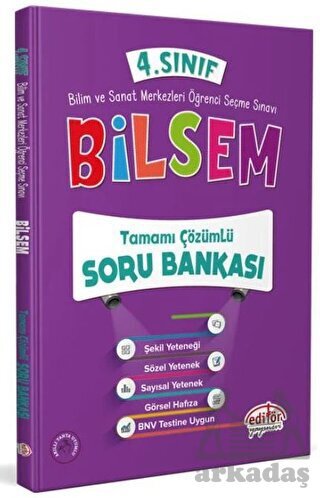 4. Sınıf Bilsem Soru Bankası - Editör Yayınevi - 1