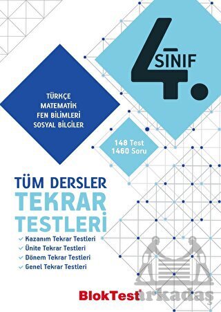 4.Sınıf Bloktest Tüm Dersler Tekrar Testleri - Bloktest Yayınları