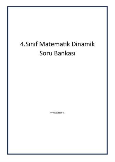 4.Sınıf Matematik Dinamik Soru Bankası - Tudem Yayınları