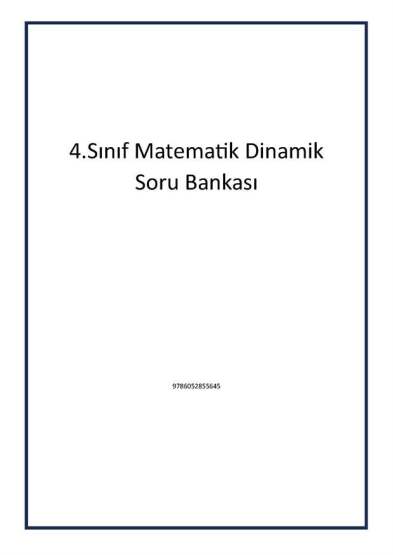 4.Sınıf Matematik Dinamik Soru Bankası - 1