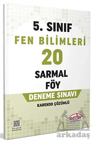 5. Sınıf Fen Bilimleri 20 Sarmal Föy Deneme Sınavı - Editör Yayınevi