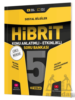 5. Sınıf Hibrit Sosyal Bilgiler Soru Bankası - Hız Yayınları