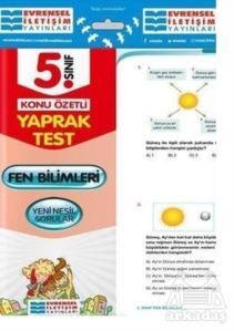5. Sınıf İngilizce Konu Özetli Yaprak Test - Evrensel İletişim Yayınları