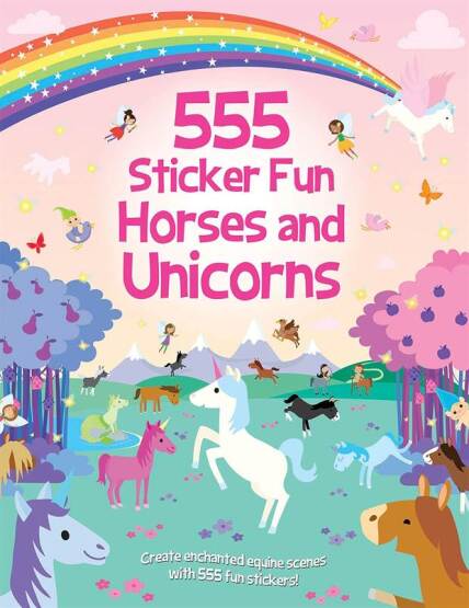 555 Sticker Fun - Horses and Unicorns Activity Book - 555 Sticker Fun - 1