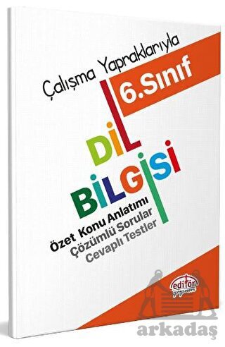 6. Sınıf Dil Bilgisi Editör Yayınevi - Editör Yayınevi