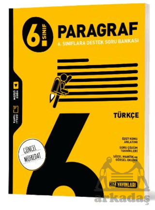 6. Sınıf Türkçe Paragraf Soru Bankası - Hız Yayınları