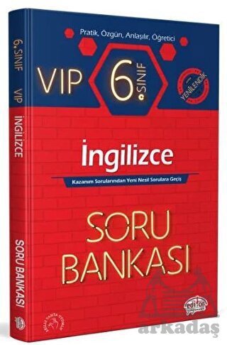 6. Sınıf VIP İngilizce Soru Bankası Editör Yayınevi - 1