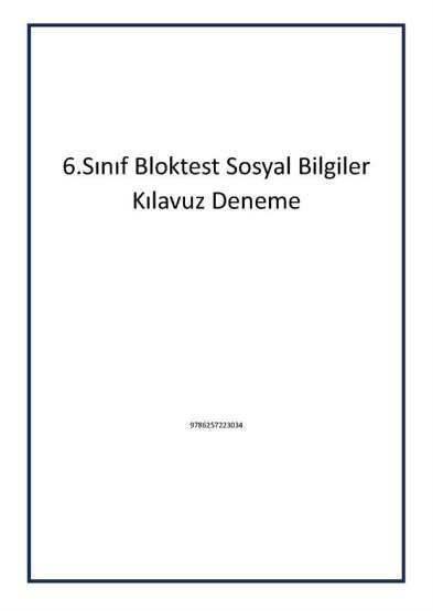 6.Sınıf Bloktest Sosyal Bilgiler Kılavuz Deneme - 1