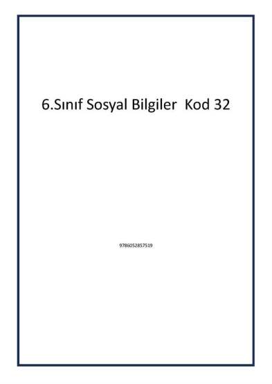 6.Sınıf Sosyal Bilgiler Kod 32 - 1