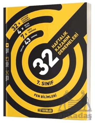 7. Sınıf Fen Bilimleri 32 Haftalık Kazanım Denemeleri - 1